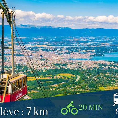 Homey Cycy - New / Free Parking / Hyper-centre / Proche Geneve *